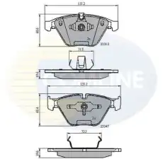 Тормозные колодки дисковые COMLINE CBP02033