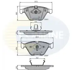 Тормозные колодки дисковые COMLINE CBP02033