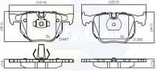 Тормозные колодки дисковые COMLINE CBP01205