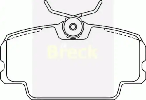колодки дисковые торм. перед. MB 20749 00 BRECK