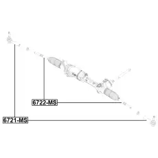 Рулевая тяга FEBEST 6722-MS