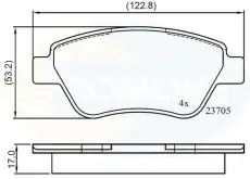 колодки дисковые торм. перед. Fiat CBP01535 COMLINE