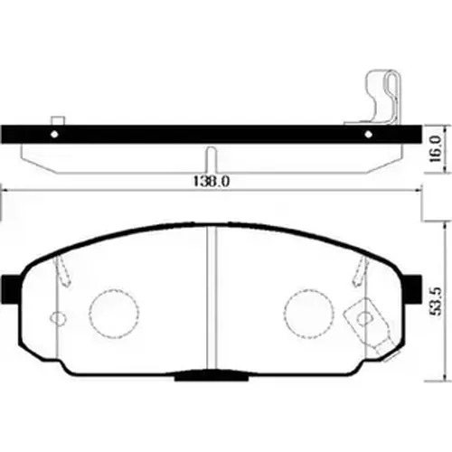 колодки дисковые \ HP1030 HSB