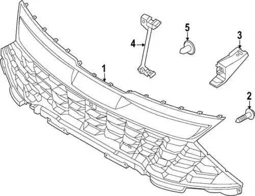 Решетка бампера HYUNDAI / KIA 86350P1040