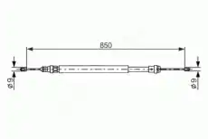 Трос ручного тормоза RC 31.2204