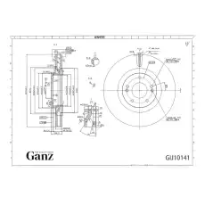 Тормозной диск GANZ GIJ10141