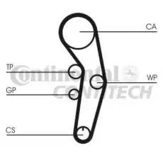 ремкомплект ГРМ!\ VW Lupo 1.2TDi 99-05 CT1090K1 CONTITECH