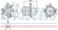 Вентилятор салона 87542 NISSENS