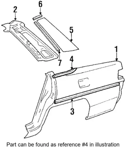 МОЛДИНГ ПЛАСТМАССОВЫЙ MB283993 MITSUBISHI
