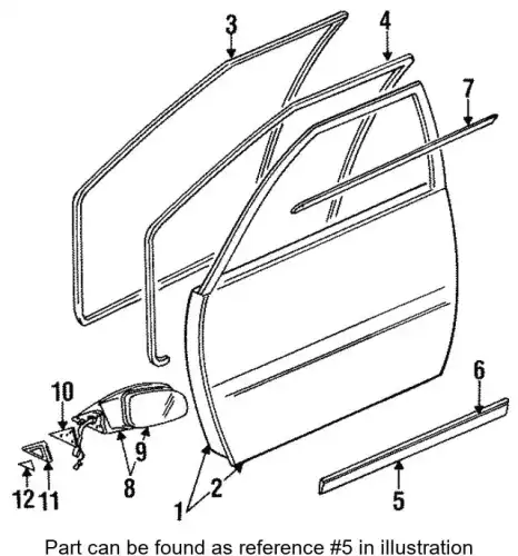 МОЛДИНГ ПЛАСТМАССОВЫЙ AW330476 MITSUBISHI