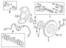 Тормозные колодки дисковые HONDA 45022T20A00