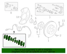 Тормозные колодки дисковые HONDA 45022T20A00