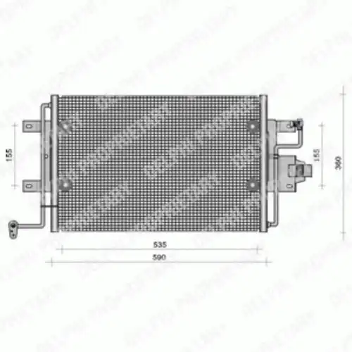 Радиатор кондиционера (конденсатор) DELPHI TSP0225113
