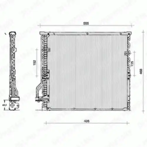 Радиатор кондиционера (конденсатор) DELPHI TSP0225014