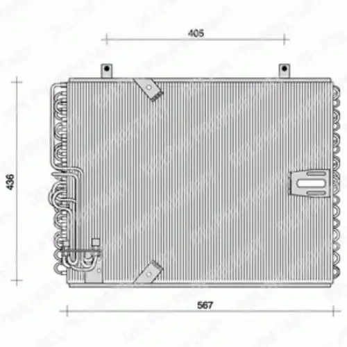 Радиатор кондиционера (конденсатор) DELPHI TSP0225015