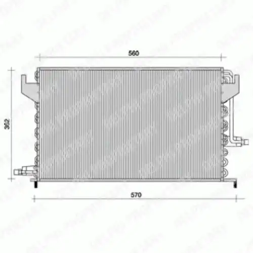 Радиатор кондиционера (конденсатор) DELPHI TSP0225024