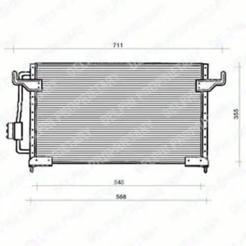 Радиатор кондиционера (конденсатор) DELPHI TSP0225120