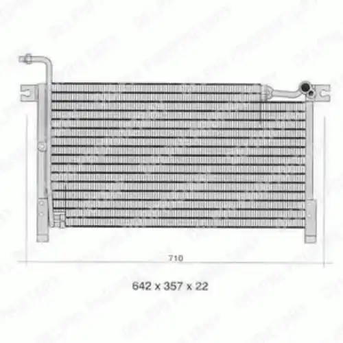 Радиатор кондиционера (конденсатор) DELPHI TSP0225347