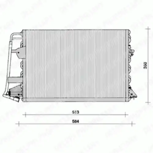 Радиатор кондиционера (конденсатор) DELPHI TSP0225099