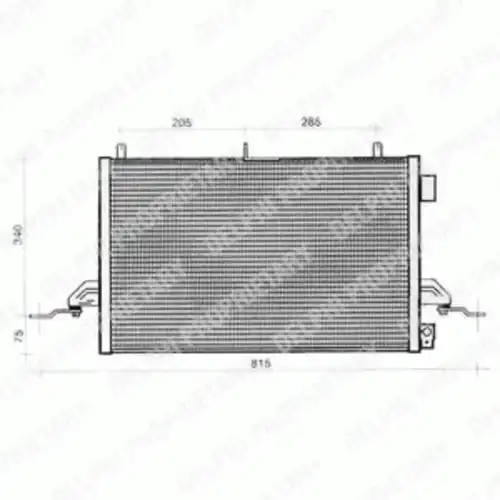 Радиатор кондиционера (конденсатор) DELPHI TSP0225276