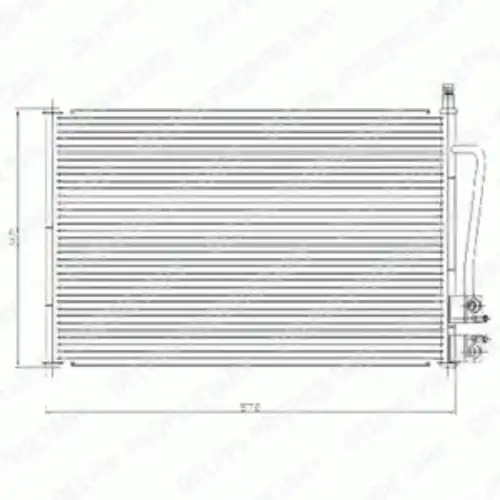 Радиатор кондиционера (конденсатор) DELPHI TSP0225459
