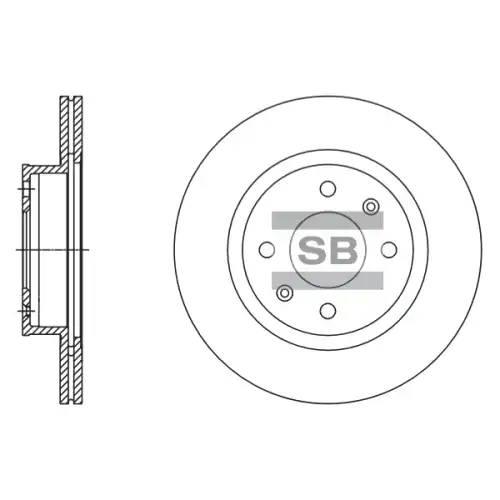 Тормозной диск SANGSIN SD1140
