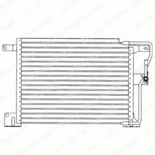 Радиатор кондиционера (конденсатор) DELPHI TSP0225207