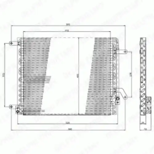 Радиатор кондиционера (конденсатор) DELPHI TSP0225190