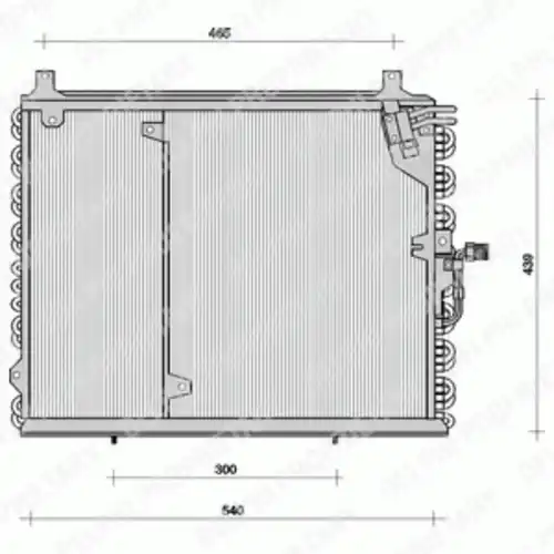 Радиатор кондиционера (конденсатор) DELPHI TSP0225038