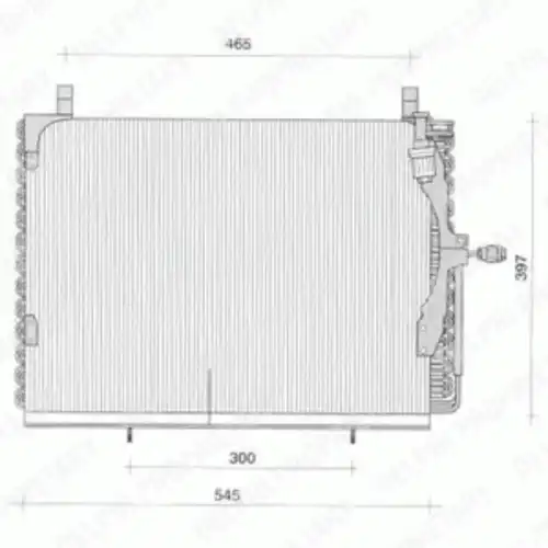 Радиатор кондиционера (конденсатор) DELPHI TSP0225039
