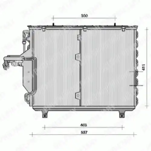 Радиатор кондиционера (конденсатор) DELPHI TSP0225041