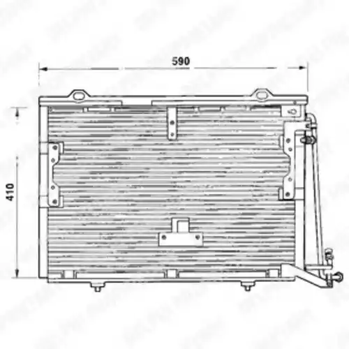 Радиатор кондиционера (конденсатор) DELPHI TSP0225193