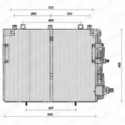 Радиатор кондиционера (конденсатор) DELPHI TSP0225036