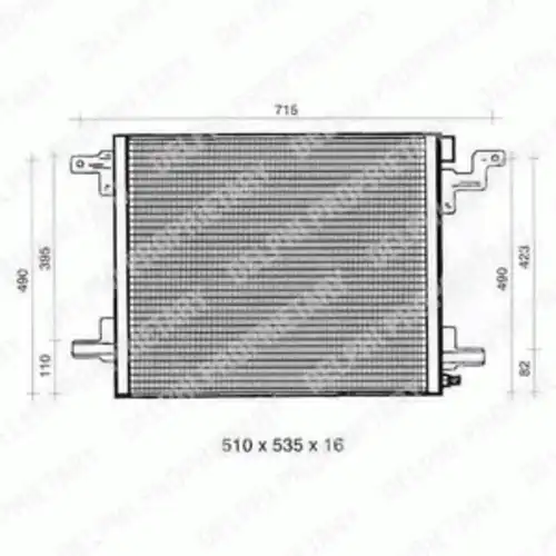 Радиатор кондиционера (конденсатор) DELPHI TSP0225326