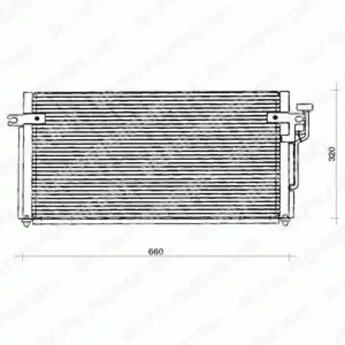 Радиатор кондиционера (конденсатор) DELPHI TSP0225127