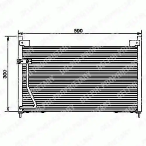 Радиатор кондиционера (конденсатор) DELPHI TSP0225429