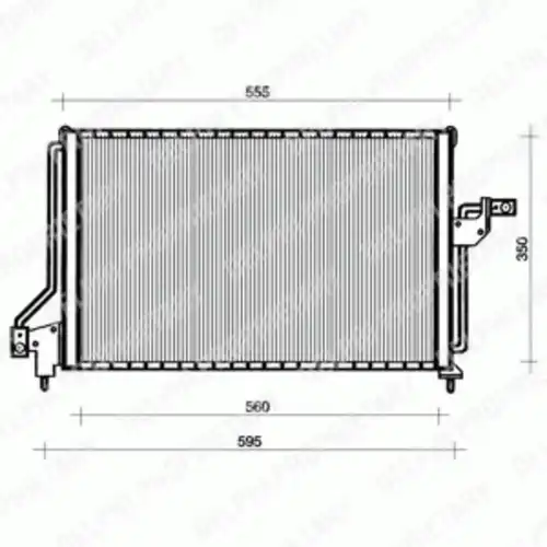 Радиатор кондиционера (конденсатор) DELPHI TSP0225047