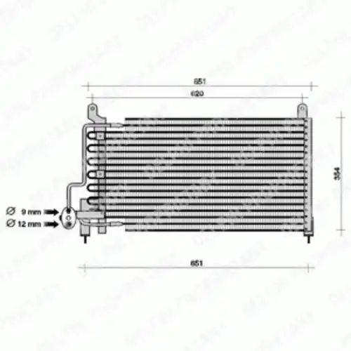 Радиатор кондиционера (конденсатор) DELPHI TSP0225049