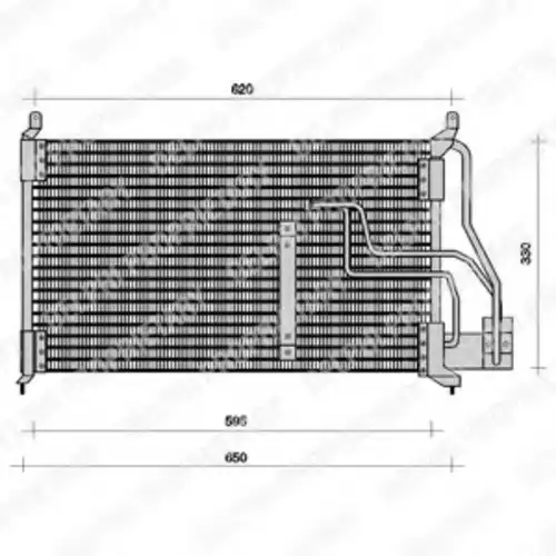 Радиатор кондиционера (конденсатор) DELPHI TSP0225048