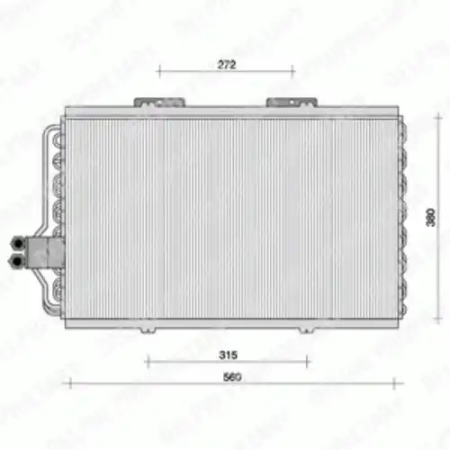 Радиатор кондиционера (конденсатор) DELPHI TSP0225062
