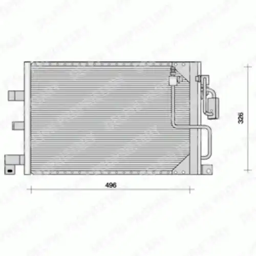 Радиатор кондиционера (конденсатор) DELPHI TSP0225067
