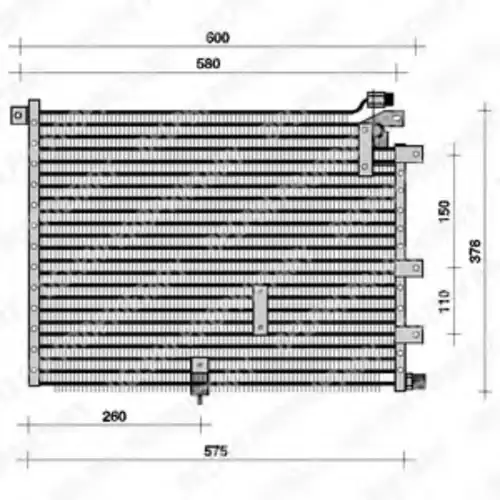 Радиатор кондиционера (конденсатор) DELPHI TSP0225069