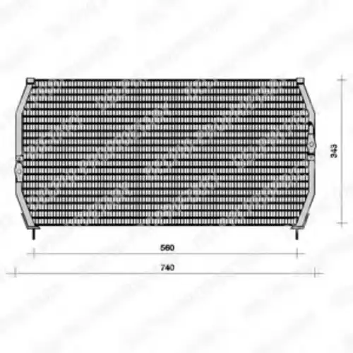 Радиатор кондиционера (конденсатор) DELPHI TSP0225094