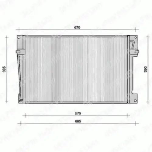 Радиатор кондиционера (конденсатор) DELPHI TSP0225078