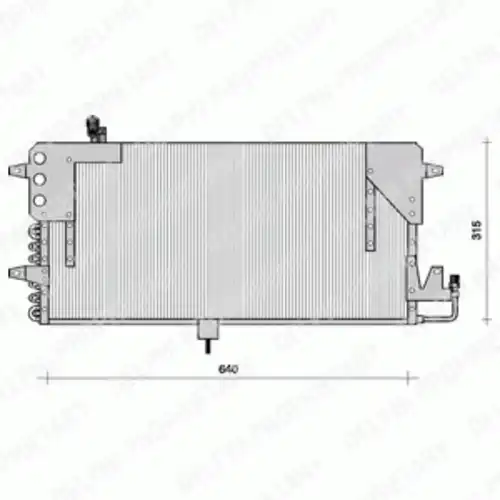 Радиатор кондиционера (конденсатор) DELPHI TSP0225073