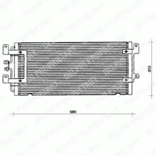 Радиатор кондиционера (конденсатор) DELPHI TSP0225075