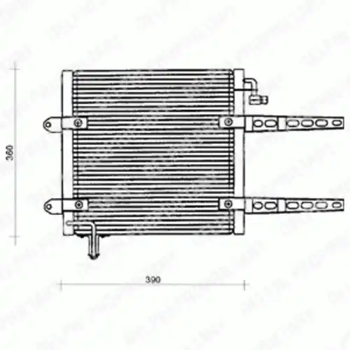 Радиатор кондиционера (конденсатор) DELPHI TSP0225205