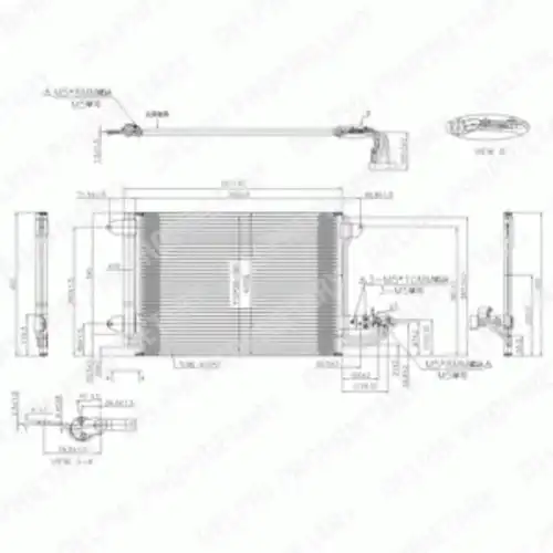 Радиатор кондиционера (конденсатор) DELPHI TSP0225482