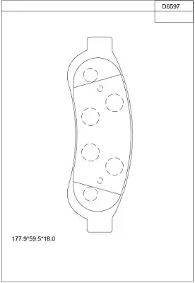 Тормозные колодки дисковые ASIMCO KD6597