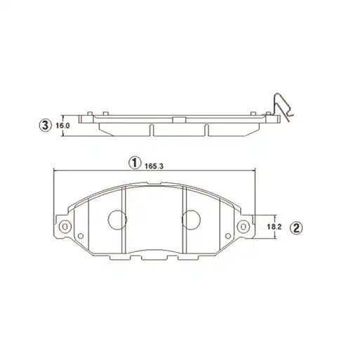 Тормозные колодки дисковые CTR CKN-146-P